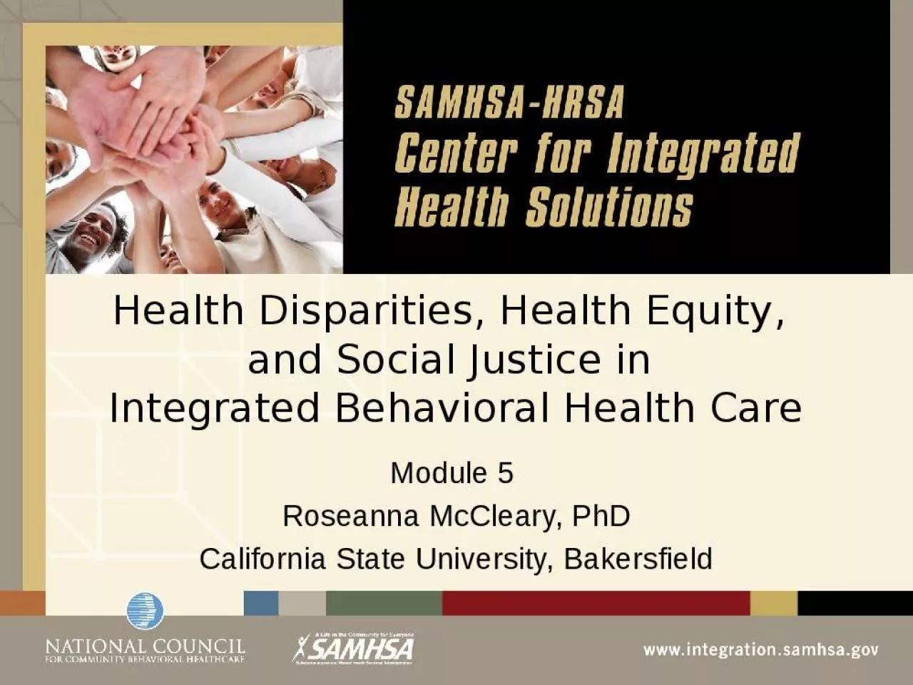 PPT-Health Disparities, Health Equity, and Social Justice in Integrated Behavioral Health