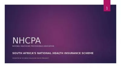 NHCPA NATIONAL HEALTHCARE PROFESSIONALS ASSOCIATION