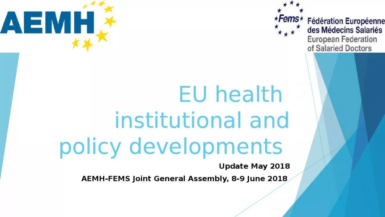 PPT-EU health institutional and policy developments