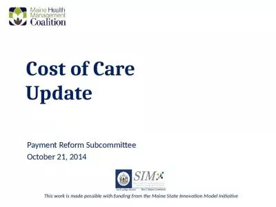 Cost of Care Update