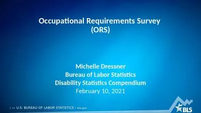 Occupational Requirements Survey  (ORS)