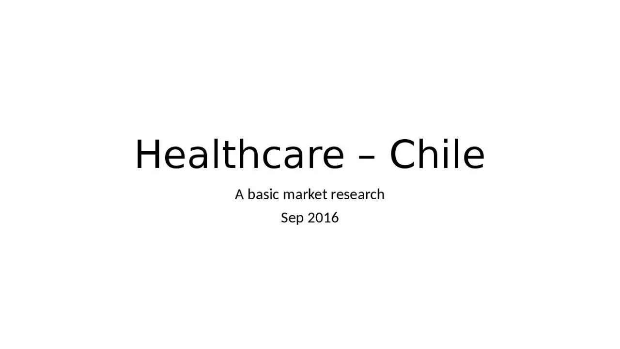 PPT-Healthcare Chile