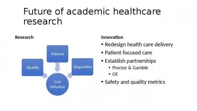 Future of academic healthcare research