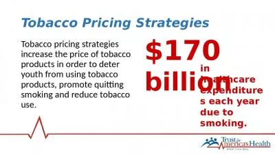 Tobacco Pricing Strategies