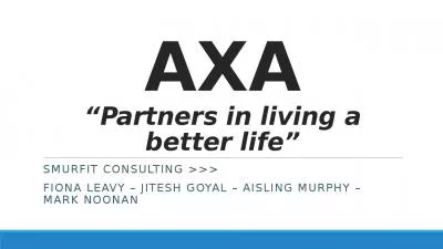 AXA Partners in living a better life