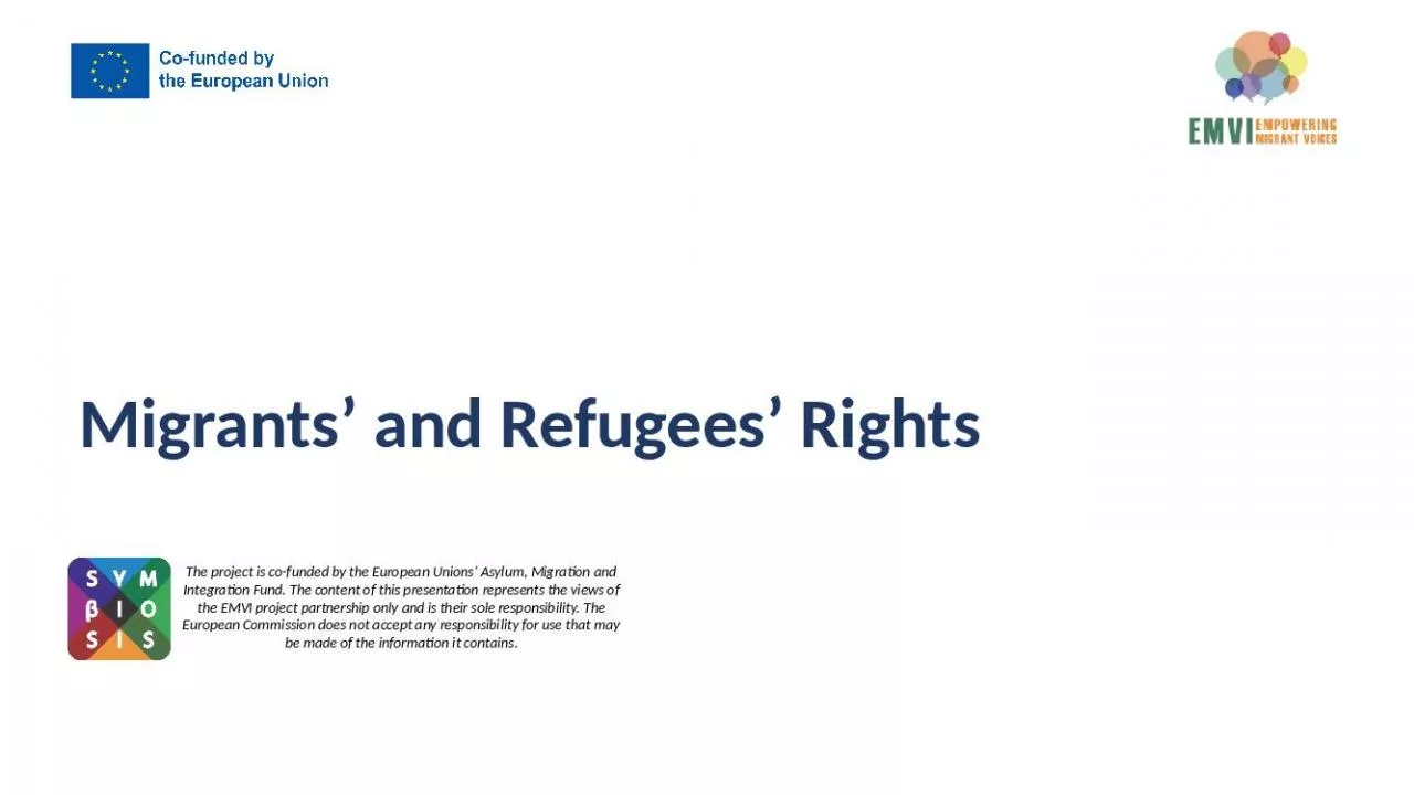 PPT-Migrants and Refugees Rights