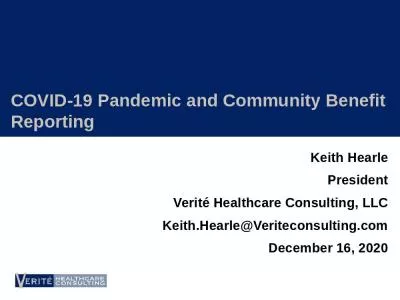 COVID-19 Pandemic and Community Benefit Reporting