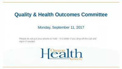 Quality & Health Outcomes Committee