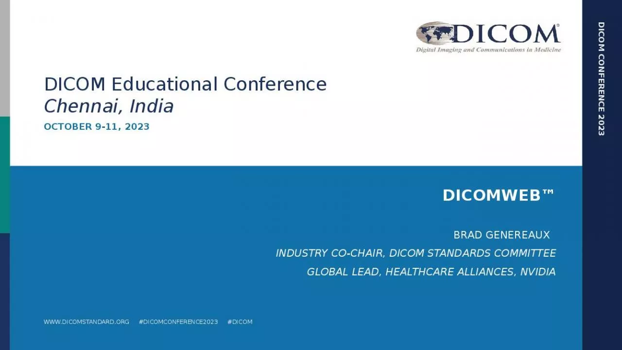 PPT-DICOM Educational Conference Chennai, India