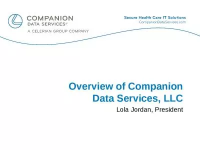 Overview of Companion Data Services, LLC