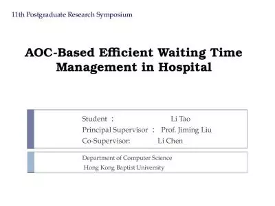 AOC-Based Efficient Waiting Time Management in Hospital