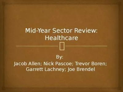 Mid-Year Sector Review: Healthcare