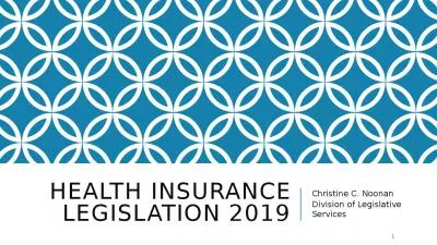 Health insurance legislation 2019