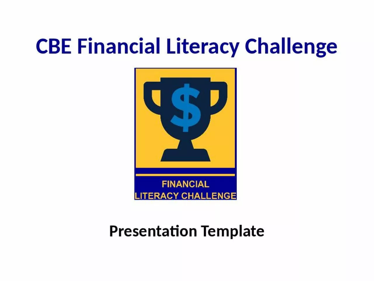 PPT-CBE Financial Literacy Challenge