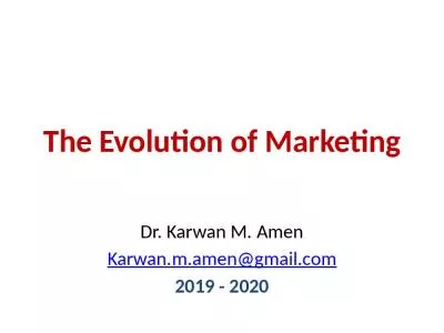 The Evolution of Marketing