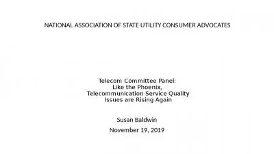 Telecom Committee Panel:  Like the Phoenix,  Telecommunication Service Quality Issues are Rising Again