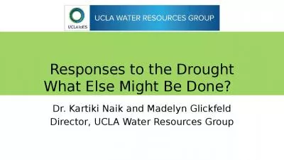 Responses to the Drought What Else Might Be Done?