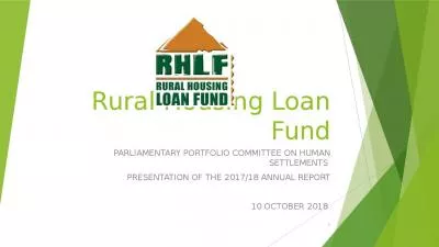 Rural Housing Loan Fund