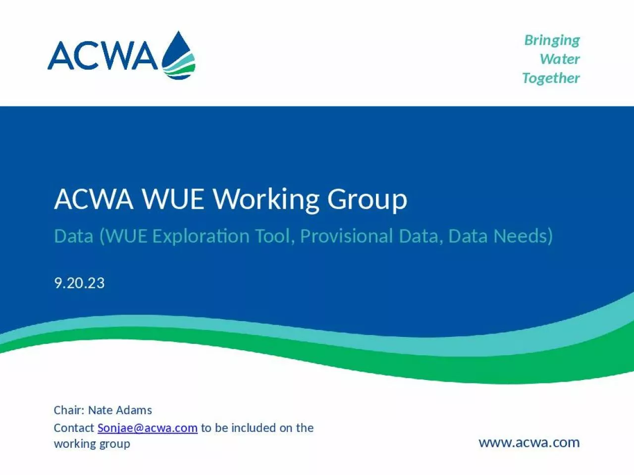 PPT-ACWA WUE Working Group