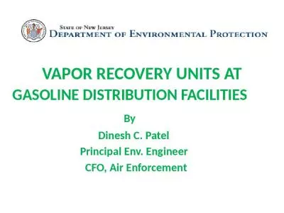 VAPOR RECOVERY UNITS AT