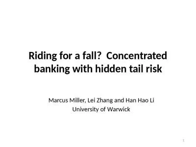 Riding for a fall?  Concentrated banking with hidden tail risk