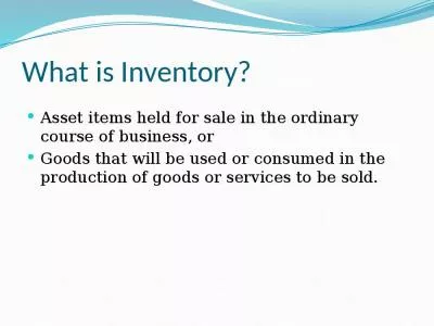 What is Inventory?