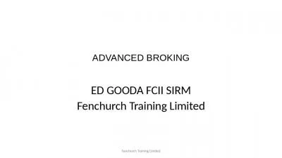 ADVANCED BROKING