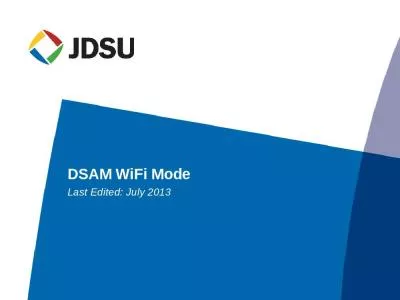 DSAM WiFi Mode