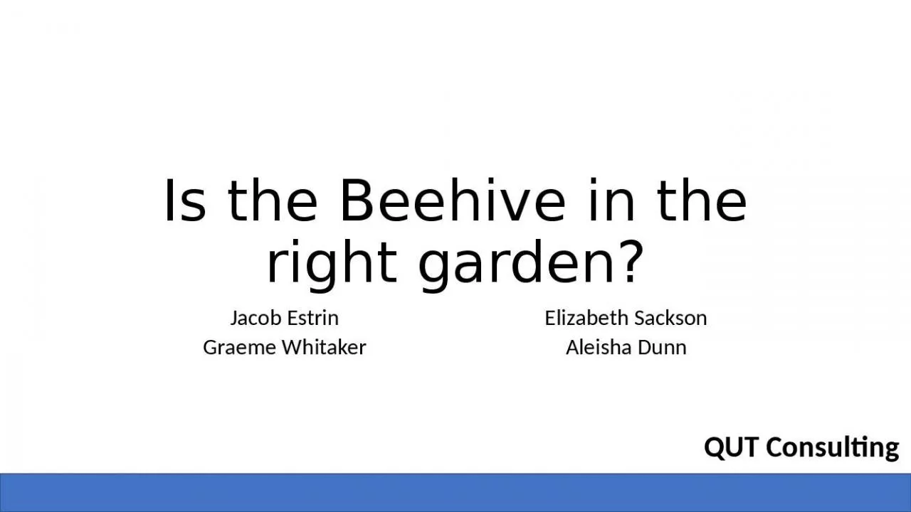 PPT-Is the Beehive in the right garden?