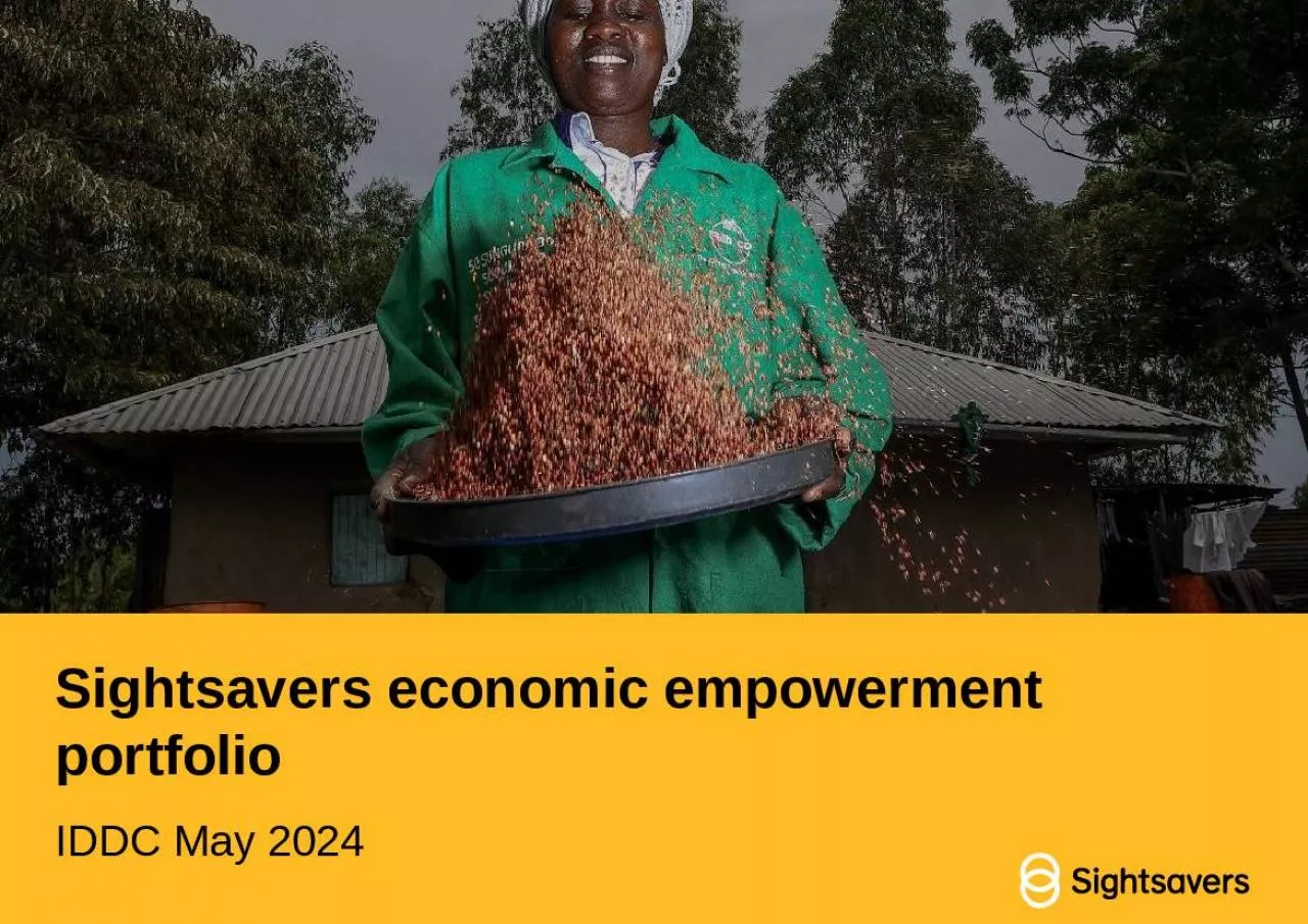 PPT-Sightsavers economic empowerment portfolio