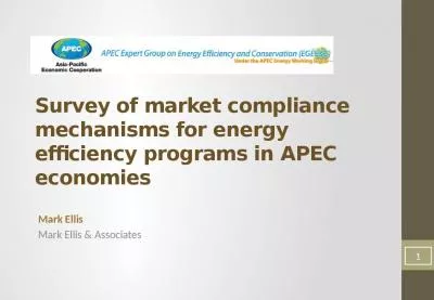 Survey of market compliance mechanisms for energy efficiency programs in APEC economies