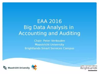 EAA 2016 Big Data Analysis in  Accounting and Auditing