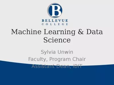 Machine Learning & Data Science