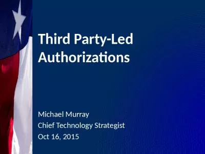 Third Party-Led Authorizations