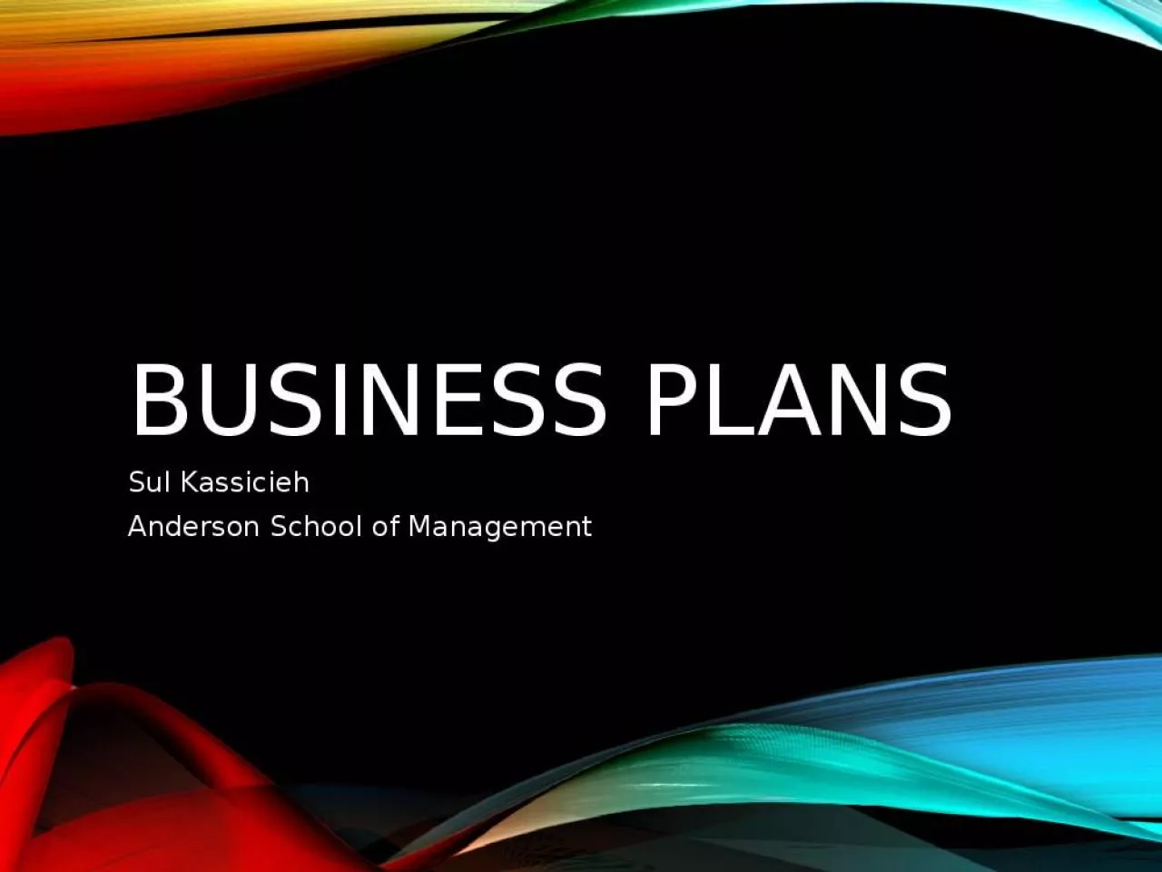 PPT-Business Plans