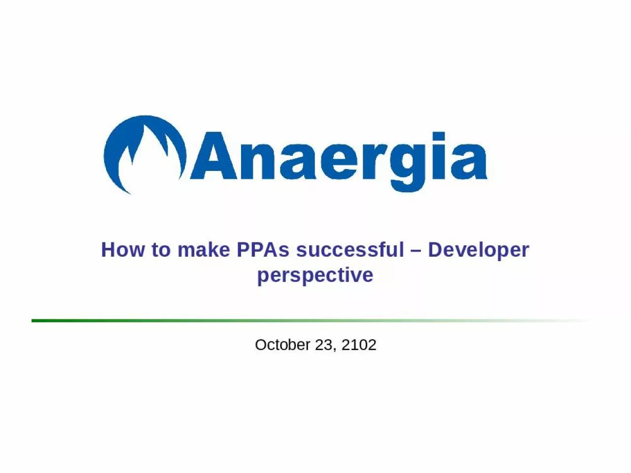 PPT-How to make PPAs successful Developer perspective