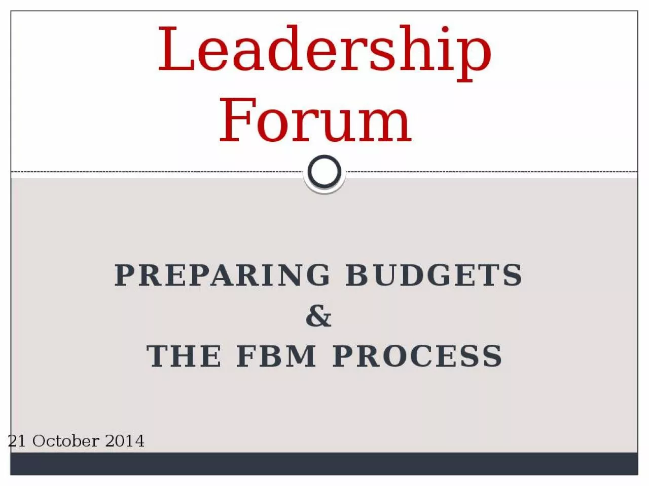 PPT-Academic Leadership Forum