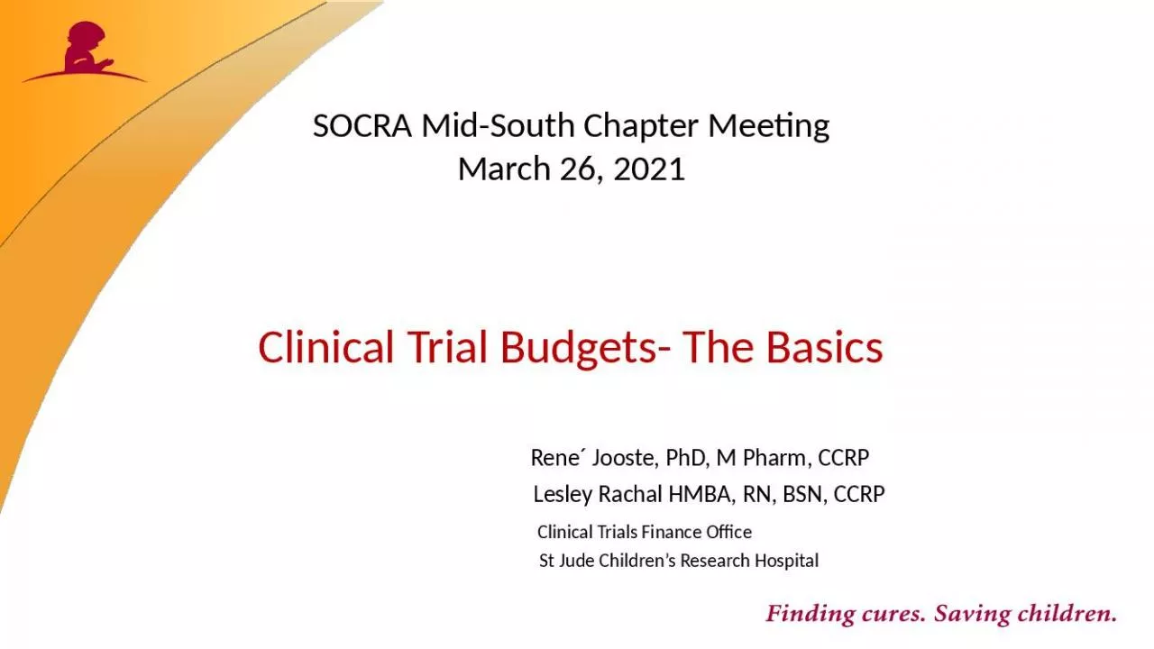 PPT-SOCRA Mid-South Chapter Meeting March 26, 2021