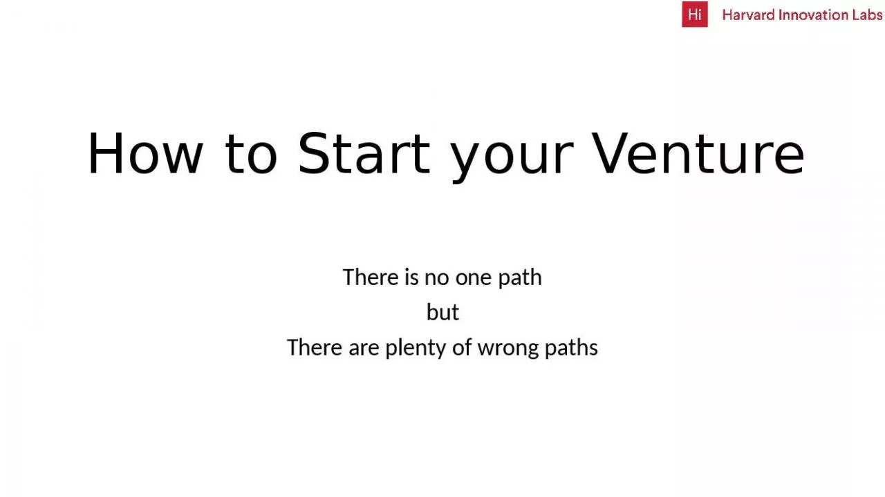 PPT-How to Start your Venture