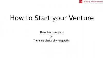 How to Start your Venture