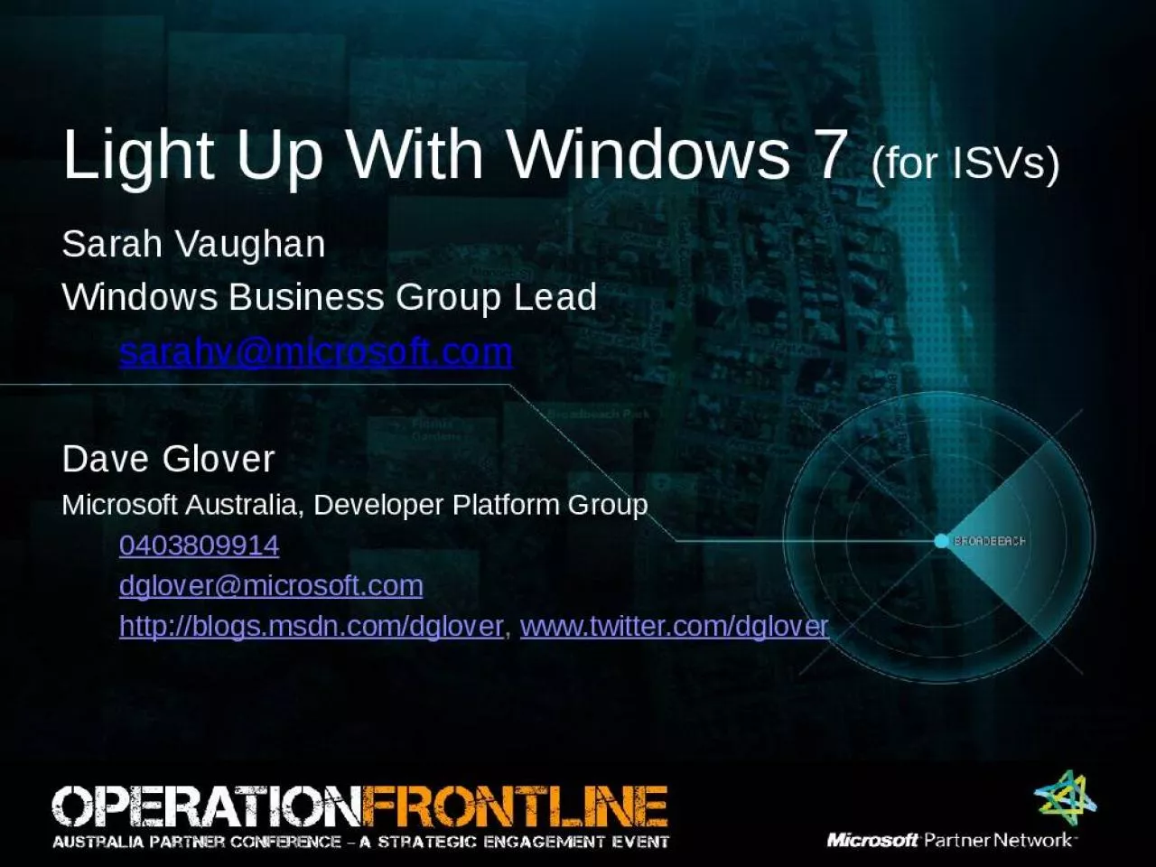 PPT-Light Up With Windows 7 (for ISVs)