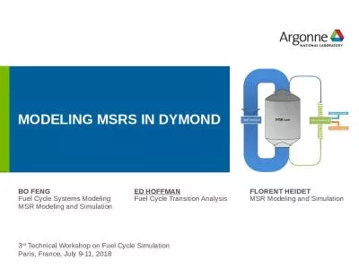 Modeling MSRs in DYMOND