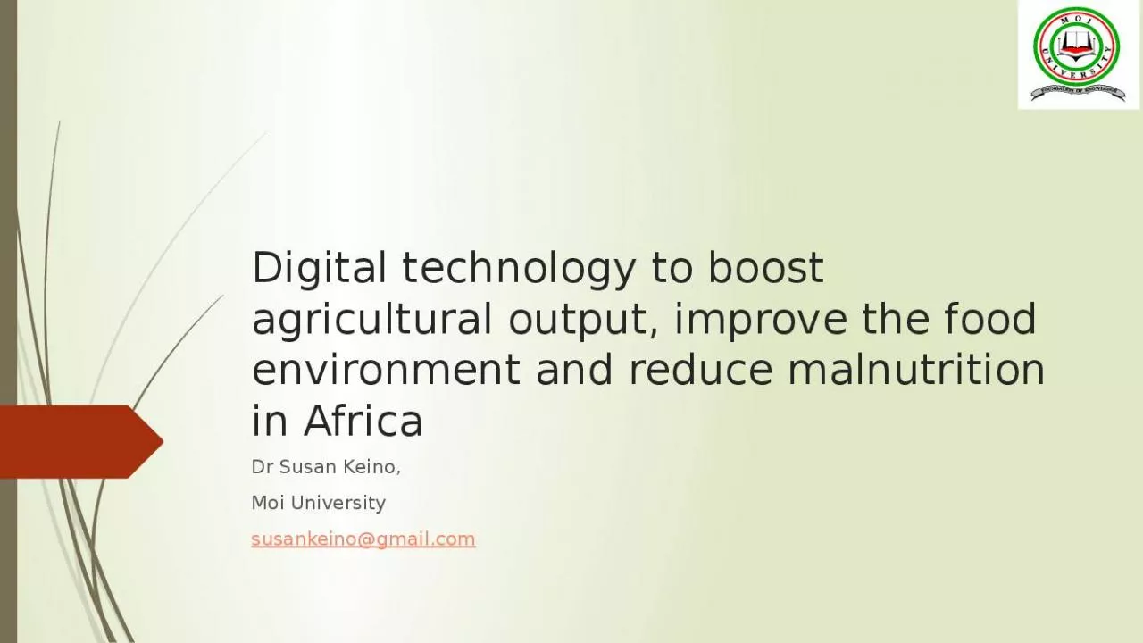 PPT-Digital technology to boost agricultural output, improve the food environment and reduce