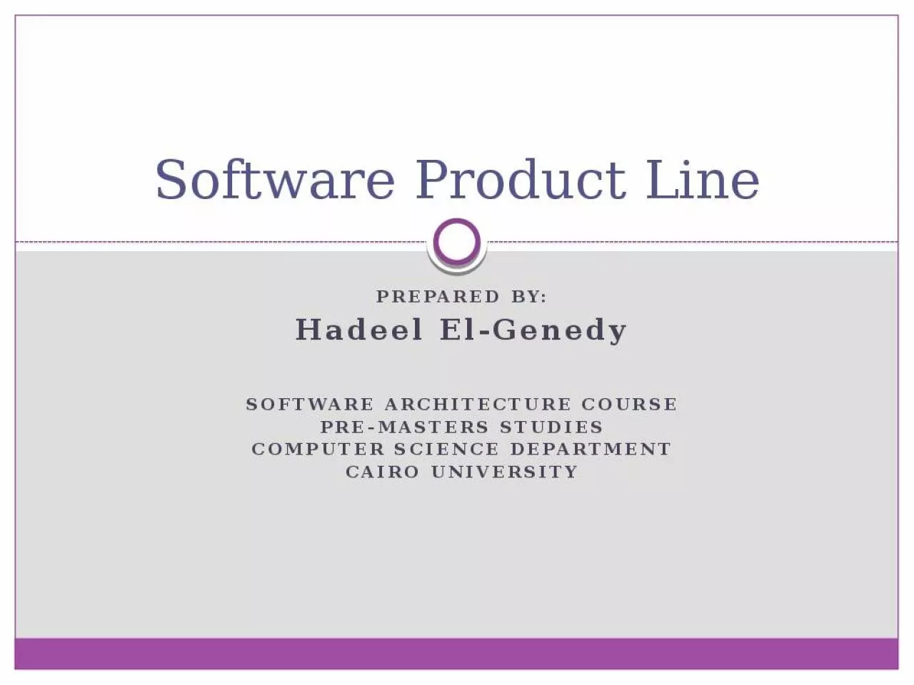 PPT-Software Product Line