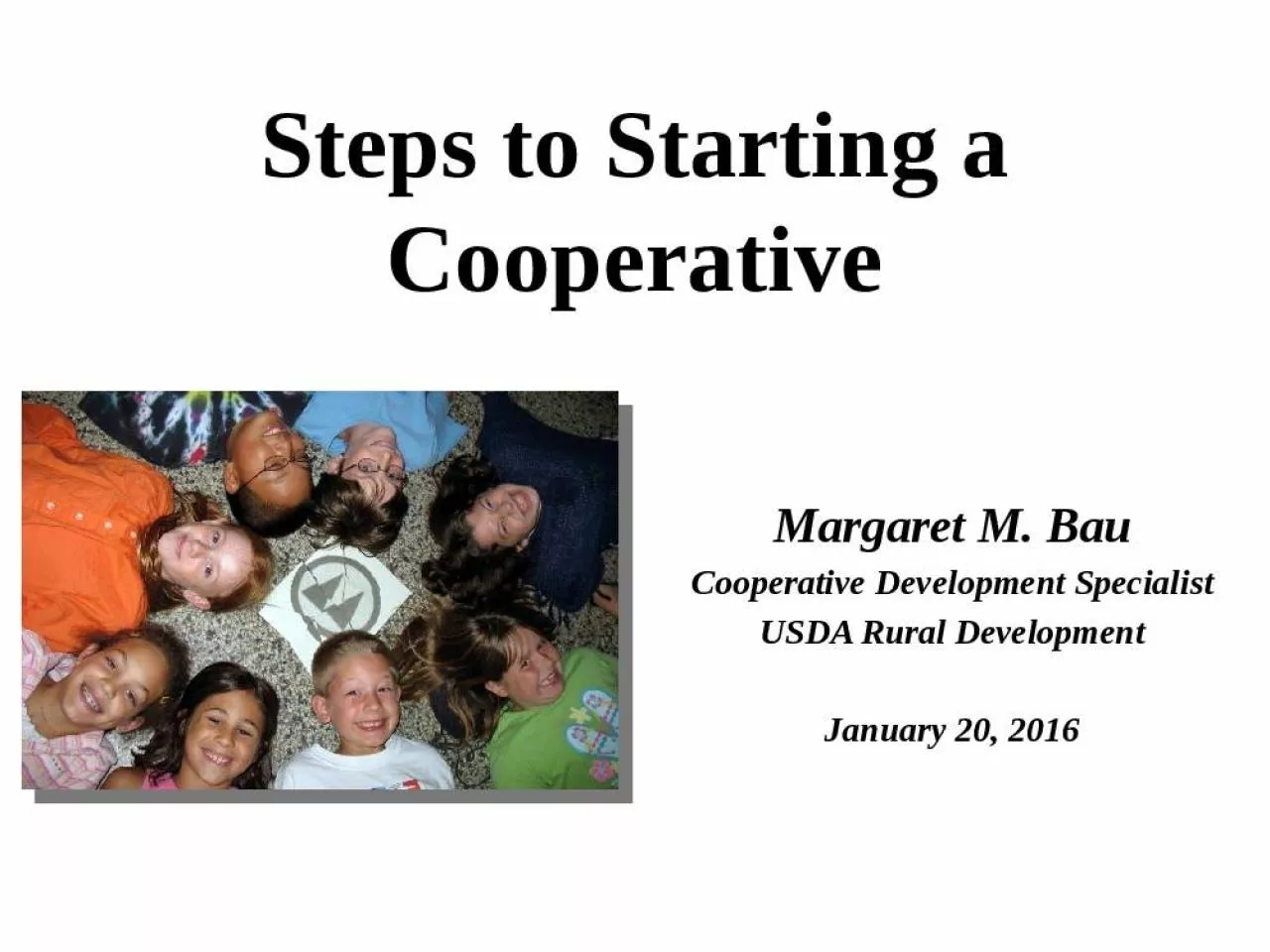 PPT-Steps to Starting a Cooperative