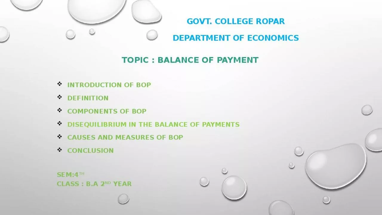 PPT-GOVT. COLLEGE ROPAR Department of economics