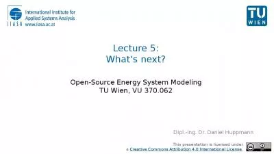 Lecture 5: What s next?