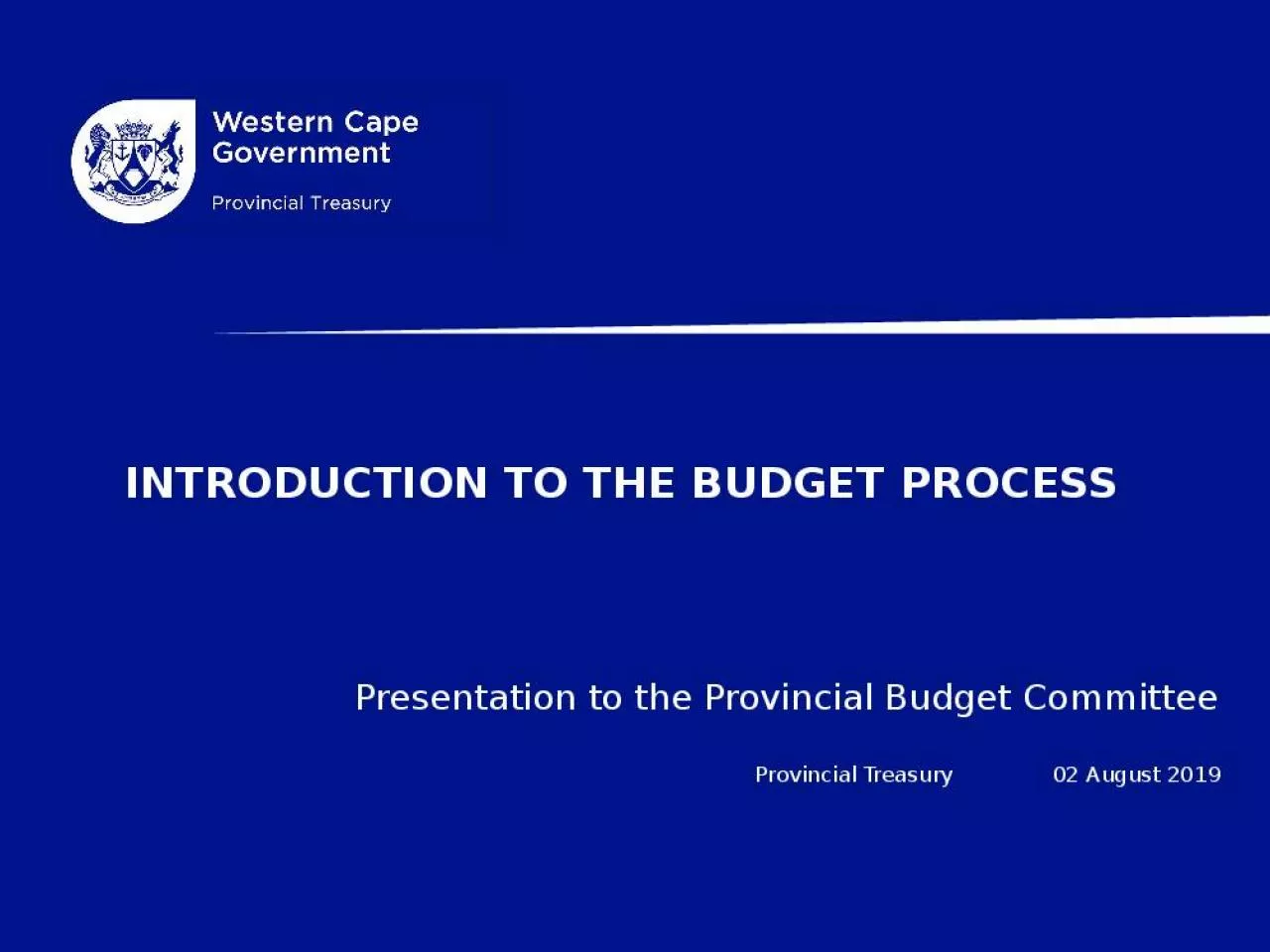 PPT-Introduction to the Budget Process