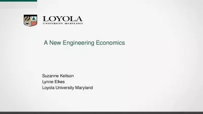 A New Engineering Economics