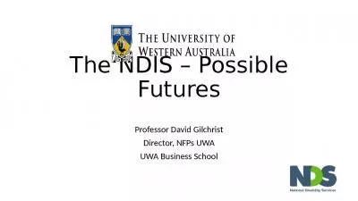 The NDIS   Possible Futures